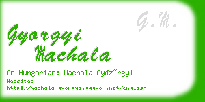 gyorgyi machala business card